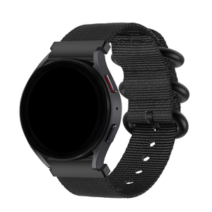 BALR Samsung Galaxy Watch 6 44mm nylon band met gesp (zwart)