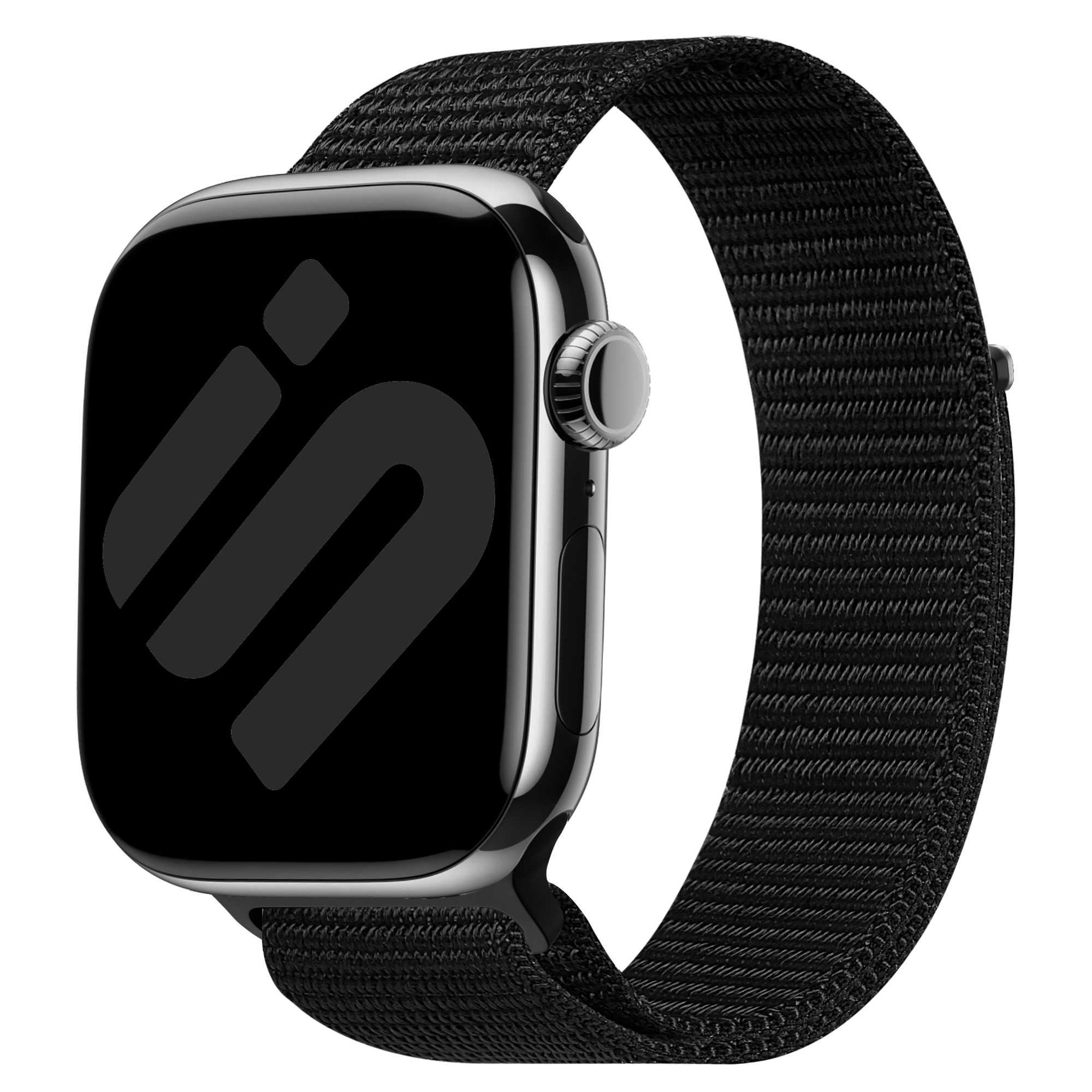 Apple Watch nylon bandje (zwart)  