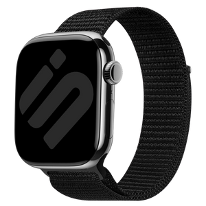Apple Watch nylon bandje (zwart)  