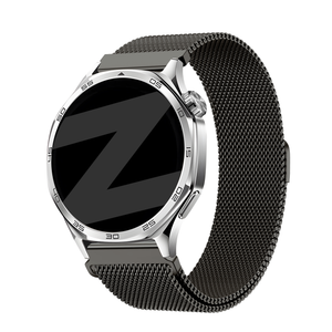 Bandz Huawei Watch 4 (Pro) 'One push' Milanese band (titanium grijs)