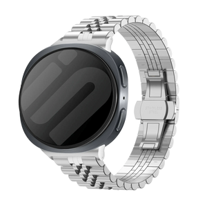 Samsung Galaxy Watch 8 - 44mm Jubilee stalen band (zilver)