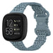 Fitbit Versa 3 siliconen bandje met patroon (grijsblauw)