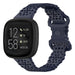 Fitbit Versa 3 siliconen bandje met patroon (donkerblauw)