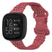 Fitbit Versa 3 siliconen bandje met patroon (rood)