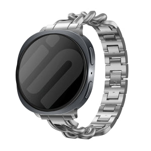 Samsung Galaxy Watch 8 - 44mm steel chain band (zilver)