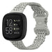 Fitbit Versa 3 siliconen bandje met patroon (grijs)