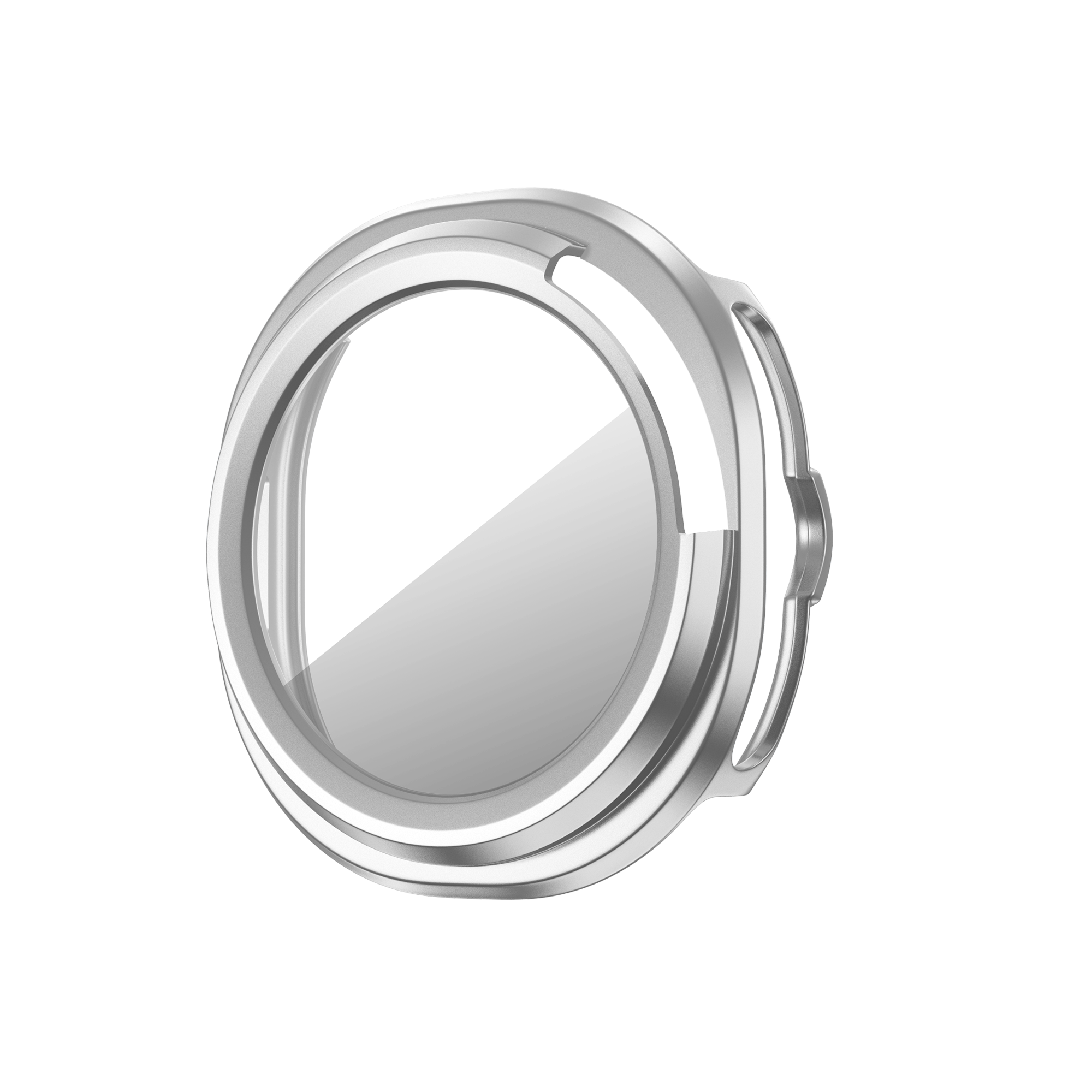 Bandz Samsung Galaxy Watch 8 Classic PC hoesje met glas (zilver)