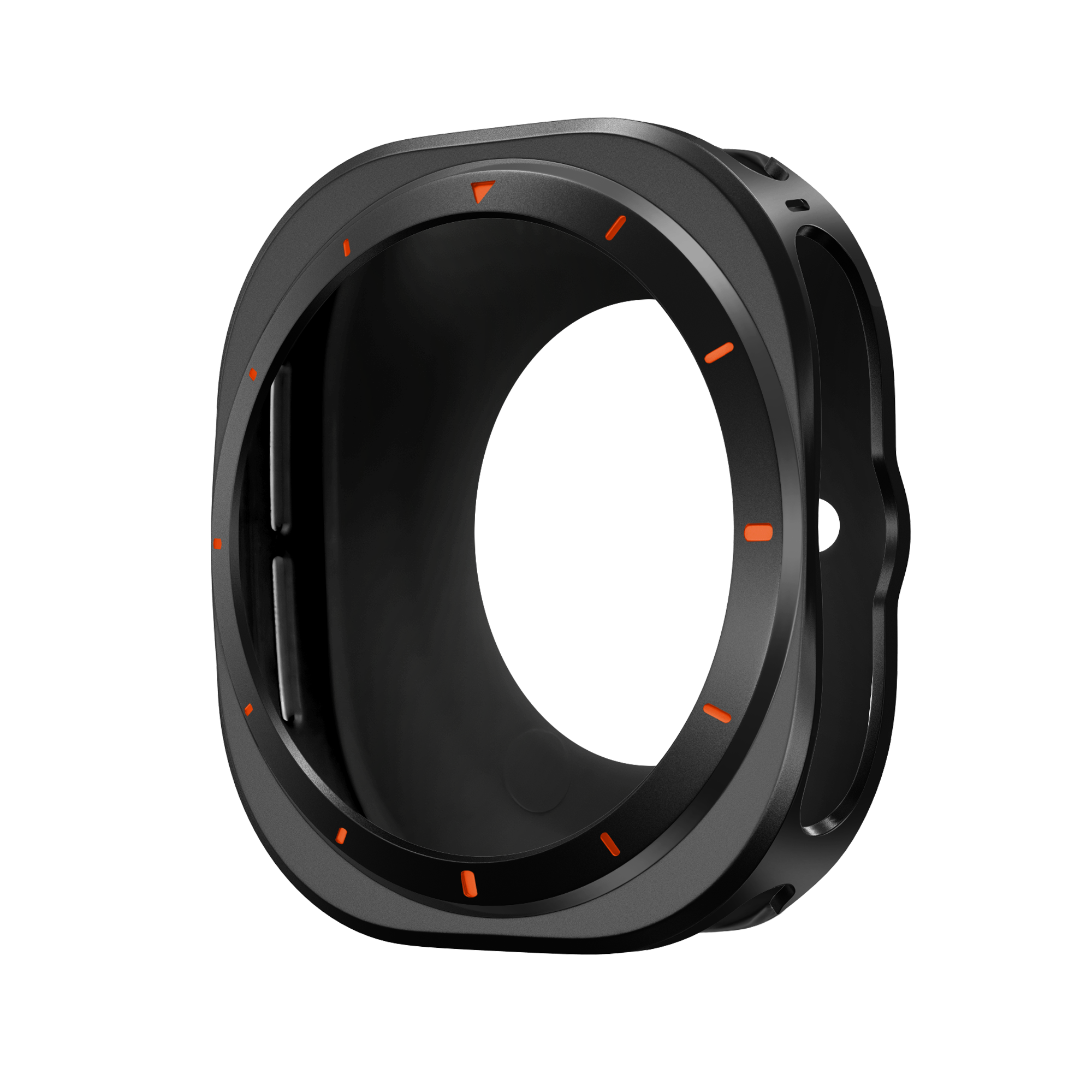 Bandz Samsung Galaxy Watch Ultra metalen hoesje (zwart)