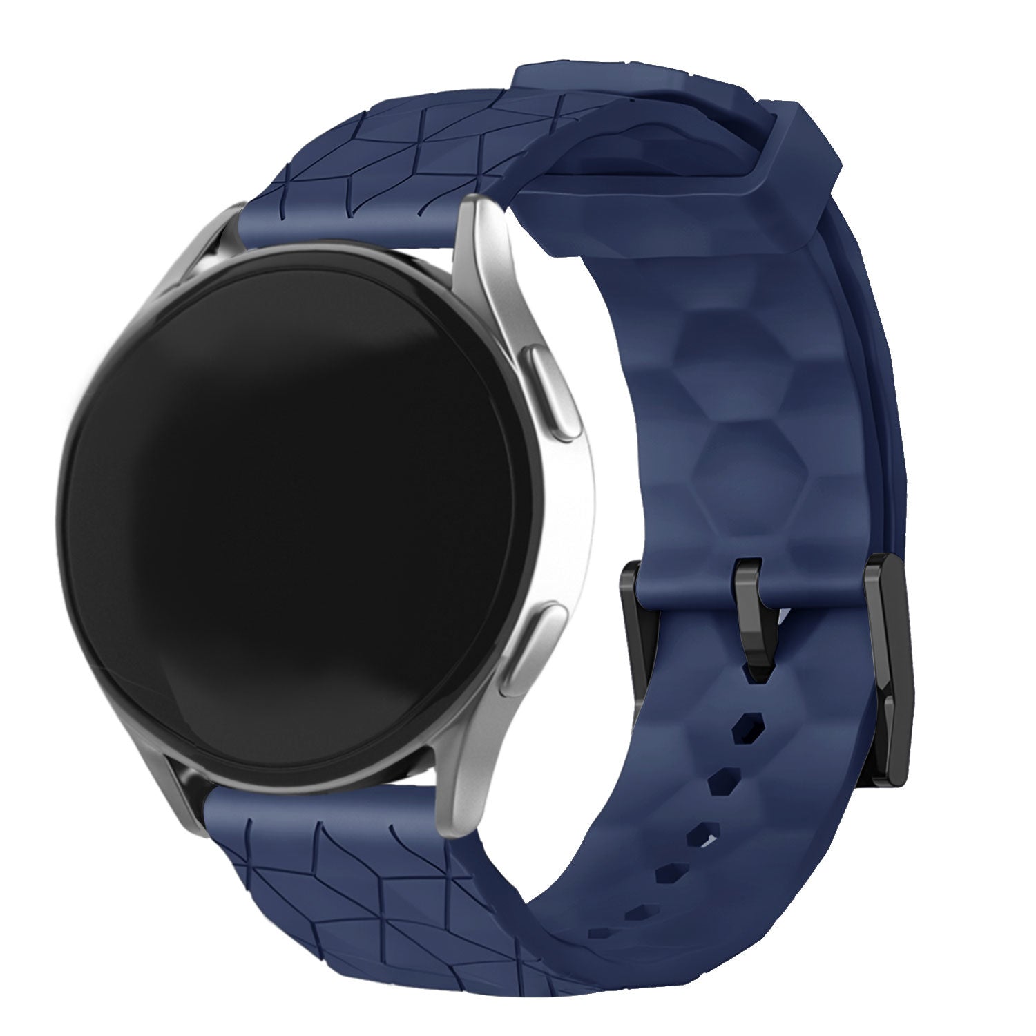 Withings ScanWatch Nova silicone hexa band (donkerblauw)