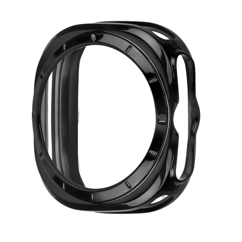 Bandz Samsung Galaxy Watch Ultra gegalvaniseerd TPU hoesje (zwart)