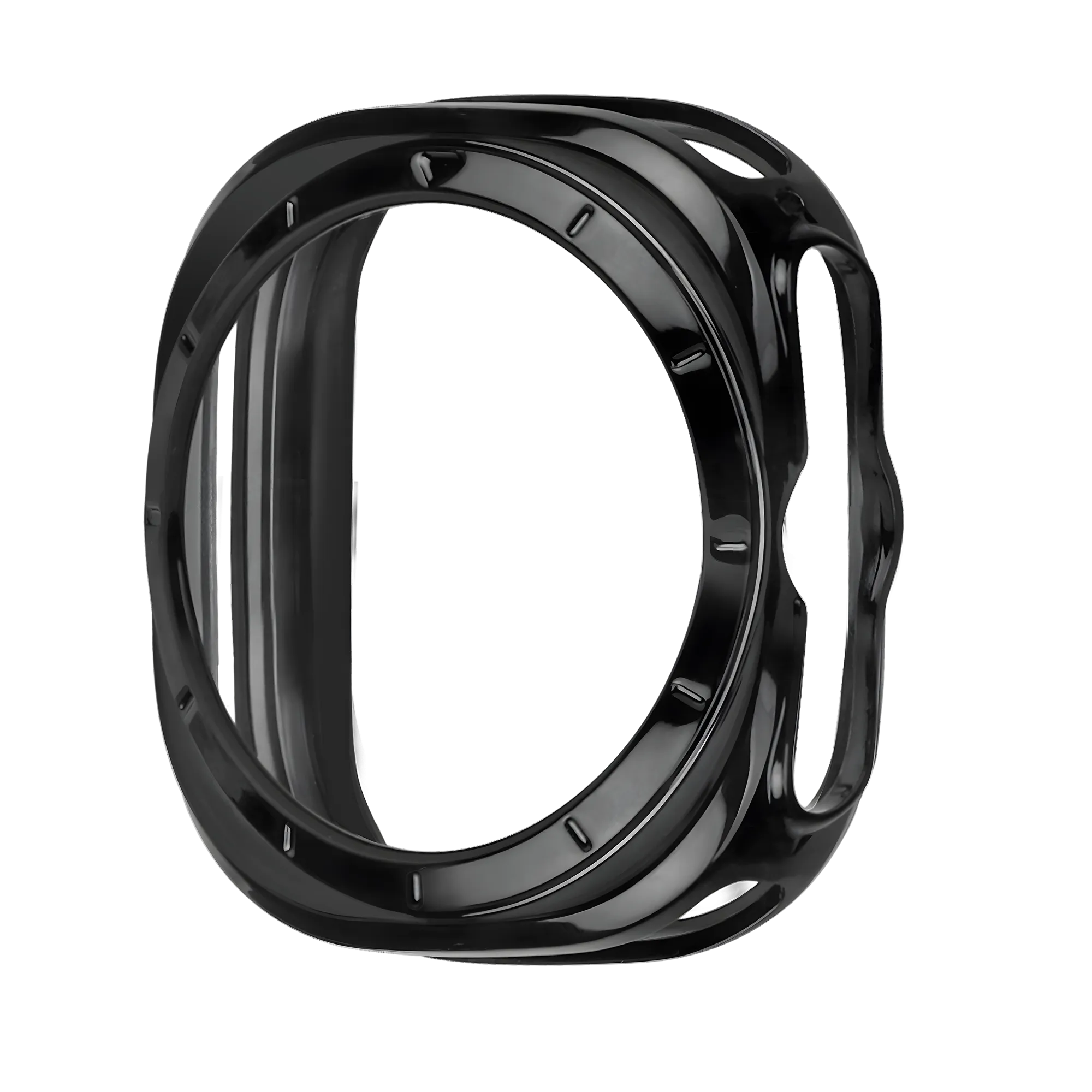 Bandz Samsung Galaxy Watch Ultra gegalvaniseerd TPU hoesje (zwart)