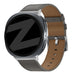 Bandz Samsung Galaxy Watch 8 - 40mm lederen band 'Classic' (donkergrijs)