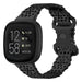 Fitbit Versa 3 siliconen bandje met patroon (zwart)