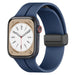 Apple Watch magnetisch D-Buckle bandje (donkerblauw)