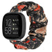 Fitbit Versa 3 scrunchie bandje (bloemen)