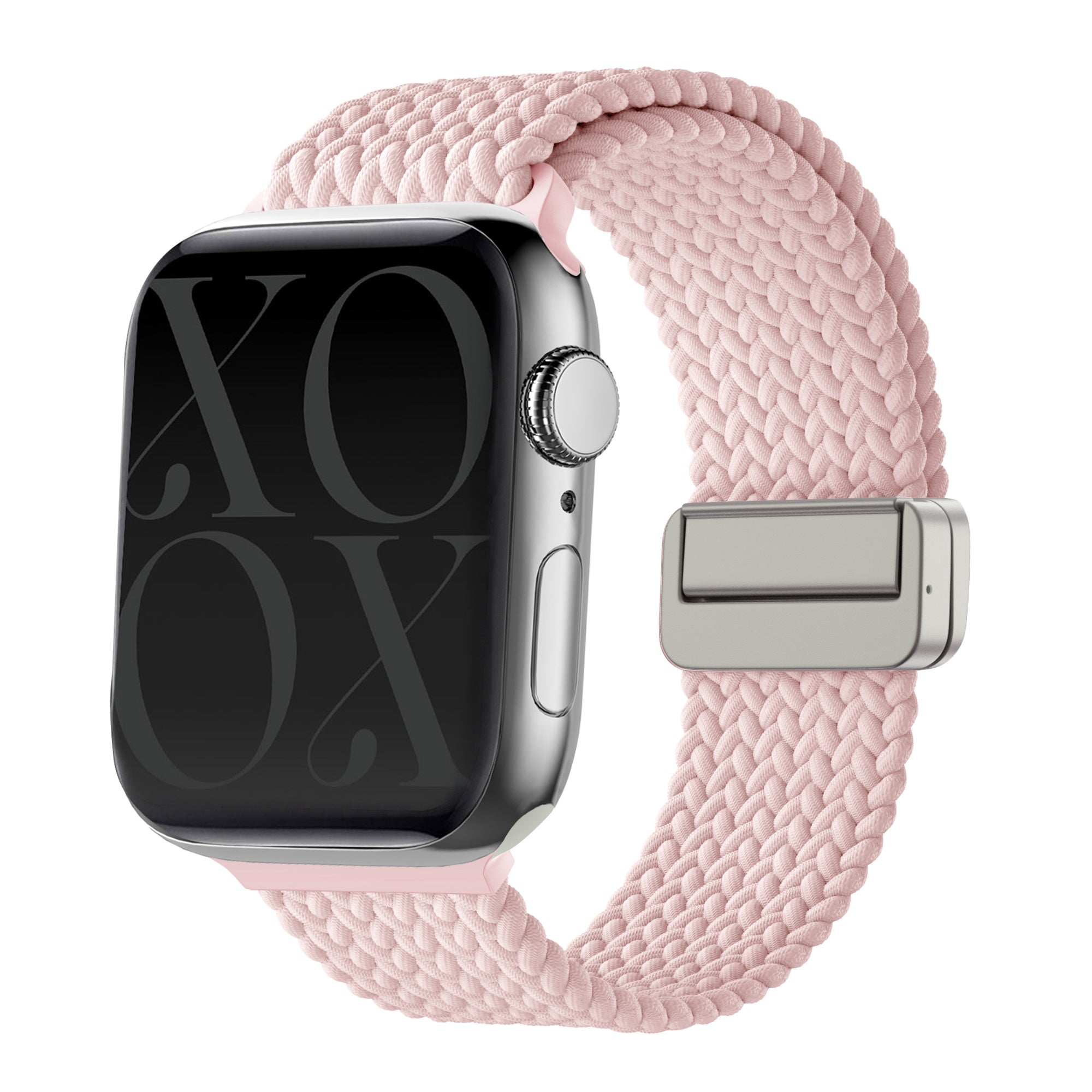 xoxo Wildhearts Apple Watch braided bandje (roze)