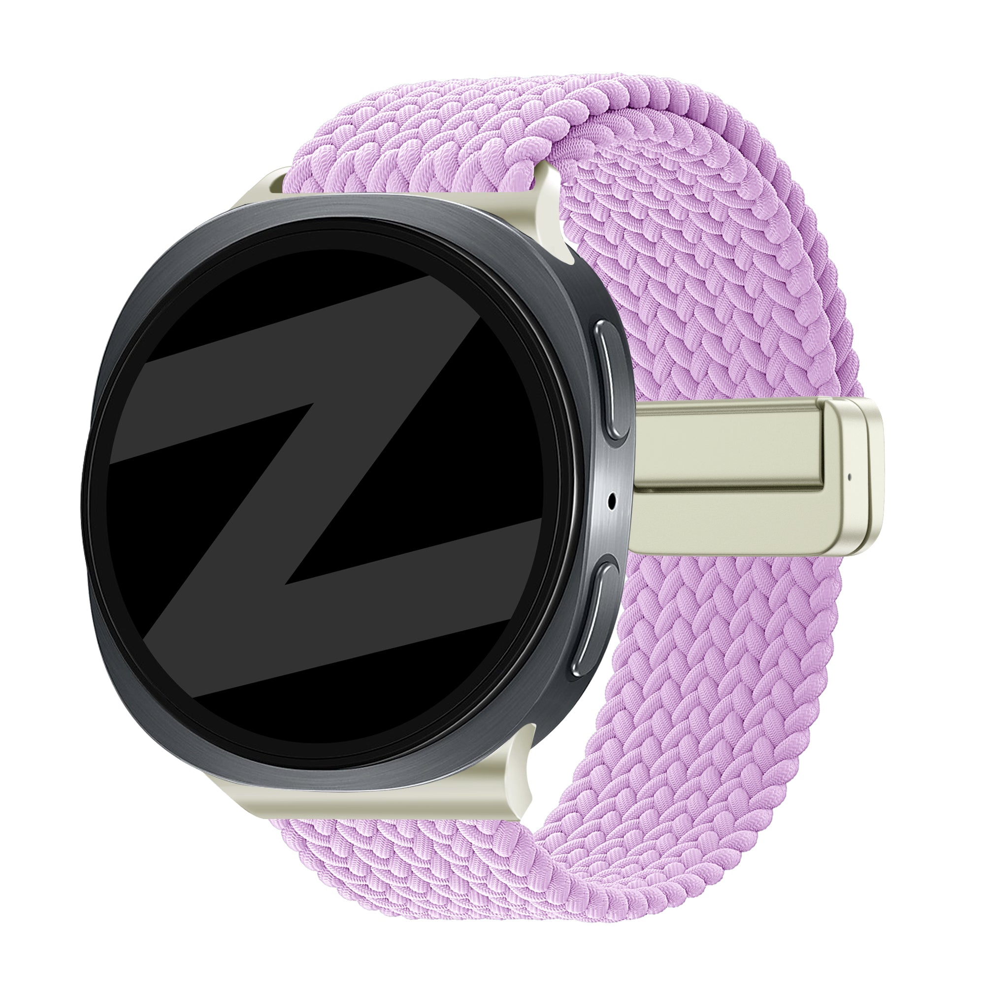 Bandz Samsung Galaxy Watch 8 - 40mm magnetisch geweven bandje (lila)