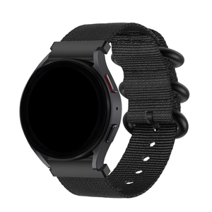 BALR Xiaomi Amazfit Bip nylon band met gesp (zwart)