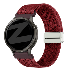 Bandz Garmin Bounce 2 Vintage Nylon Strap (Wine Red)
