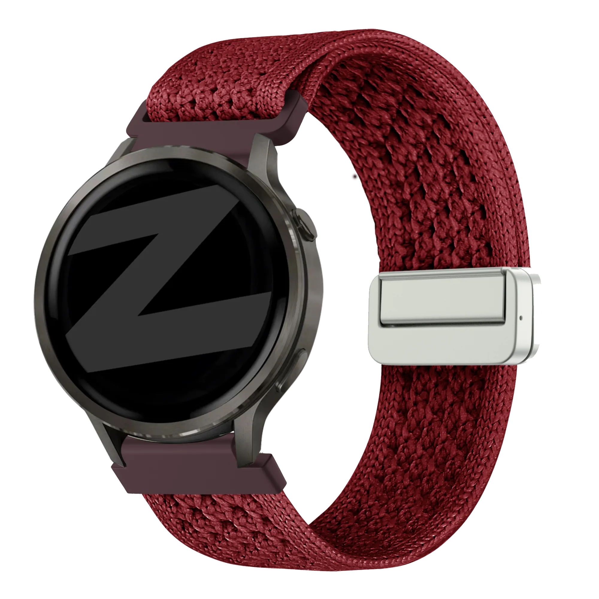 Bandz Garmin Bounce 2 Vintage Nylon Strap (Wine Red)