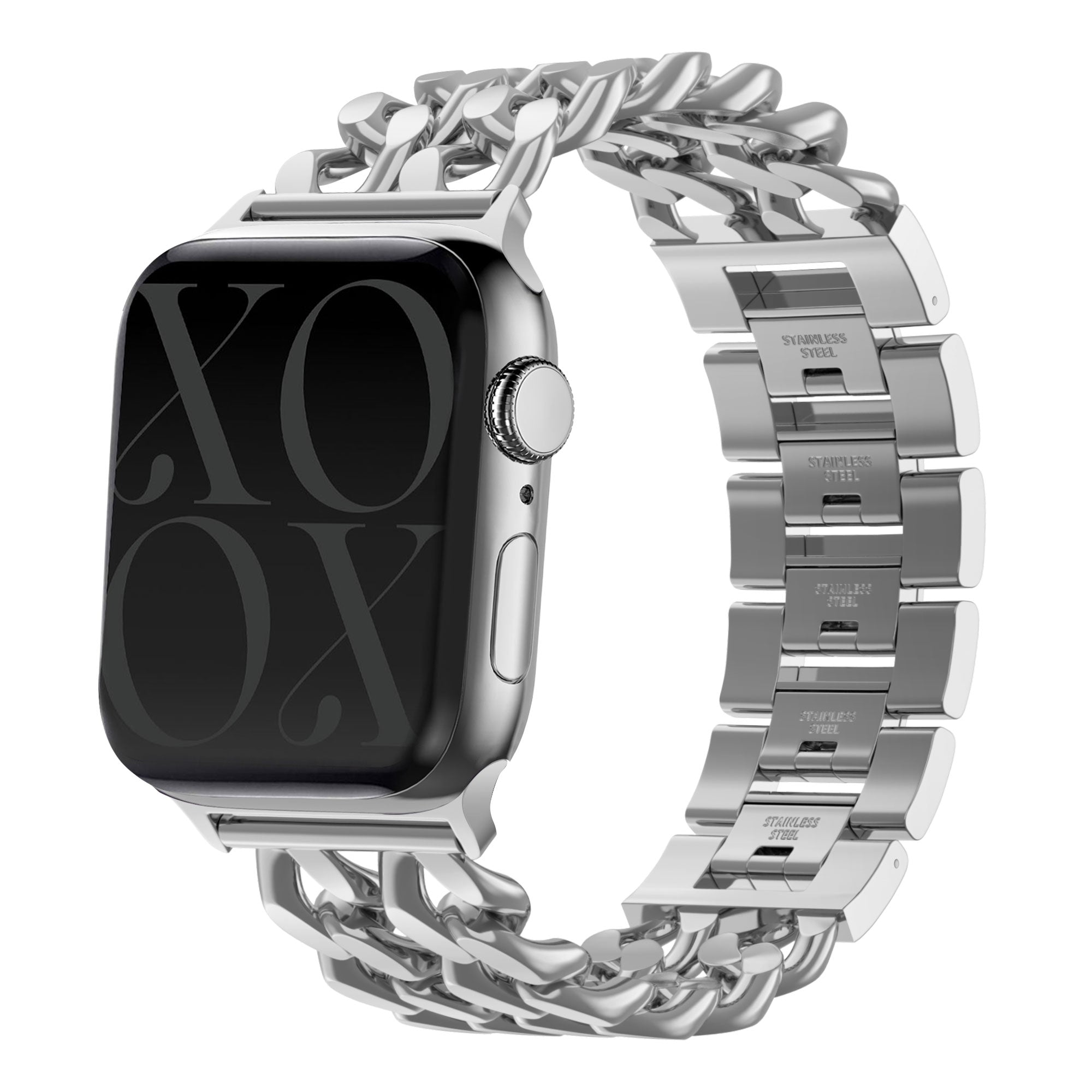 xoxo Wildhearts Apple Watch stalen bandje - Chain strap (silver) - 38/40/41/42mm 