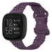 Fitbit Versa 3 siliconen bandje met patroon (paars)