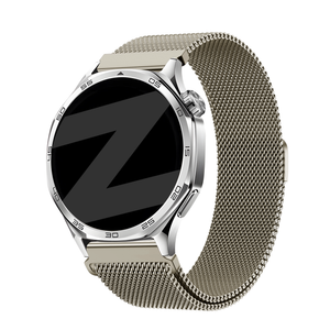 Bandz Huawei Watch 3 (Pro) 'One push' Milanese band (titanium)