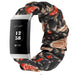 Fitbit Charge 4 scrunchie bandje (bloemen)