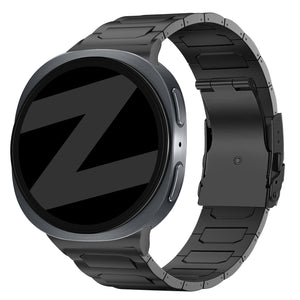 Bandz Samsung Galaxy Watch 8 - 40mm titanium band 'Deluxe' (zwart)
