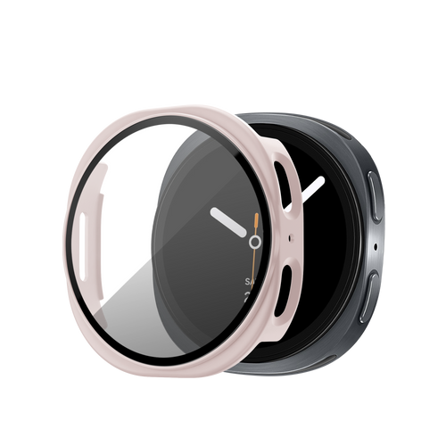 Bandz Samsung Galaxy Watch 8 - 40mm PC hoesje met glas (roze)