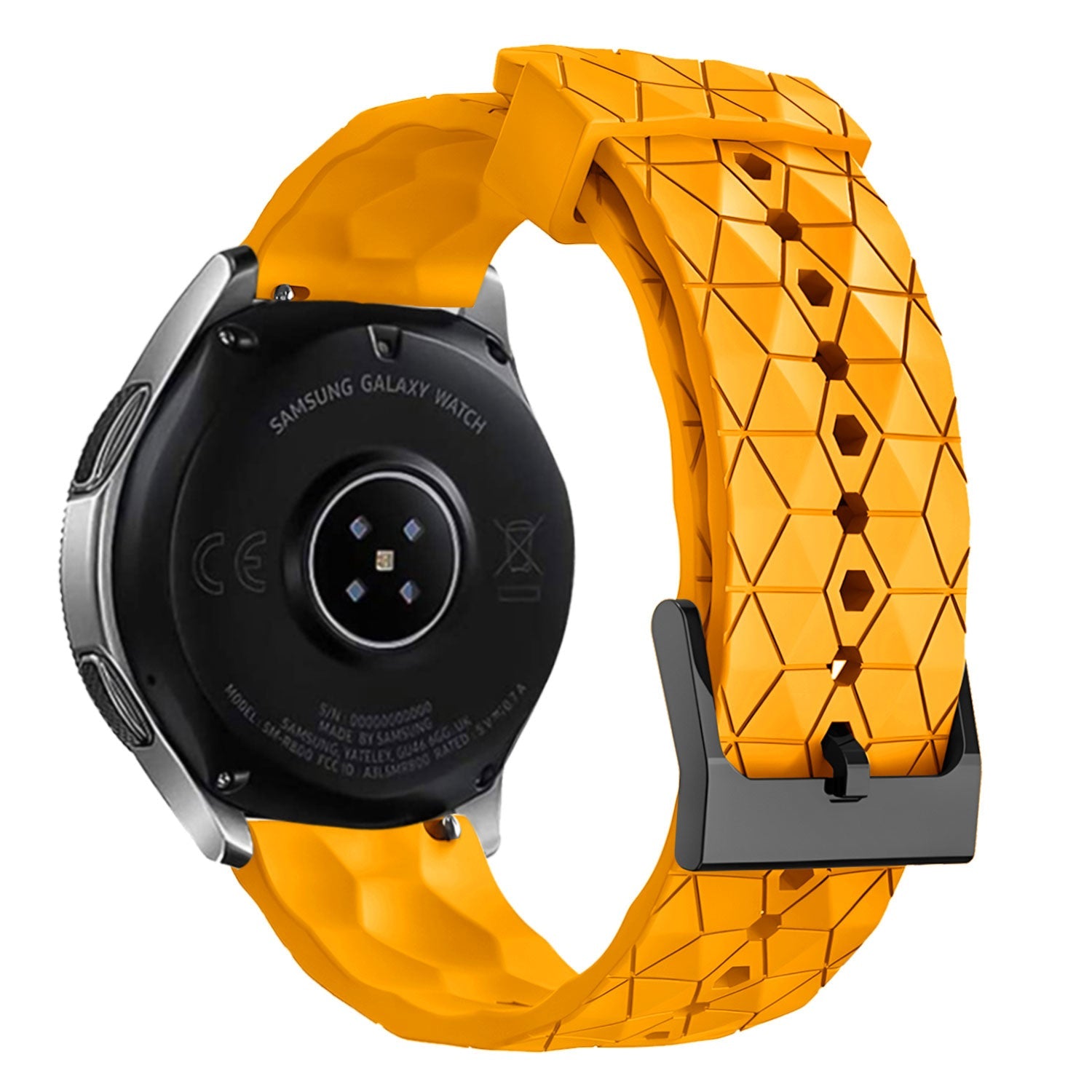Oppo Watch X silicone hexa band (oranje)