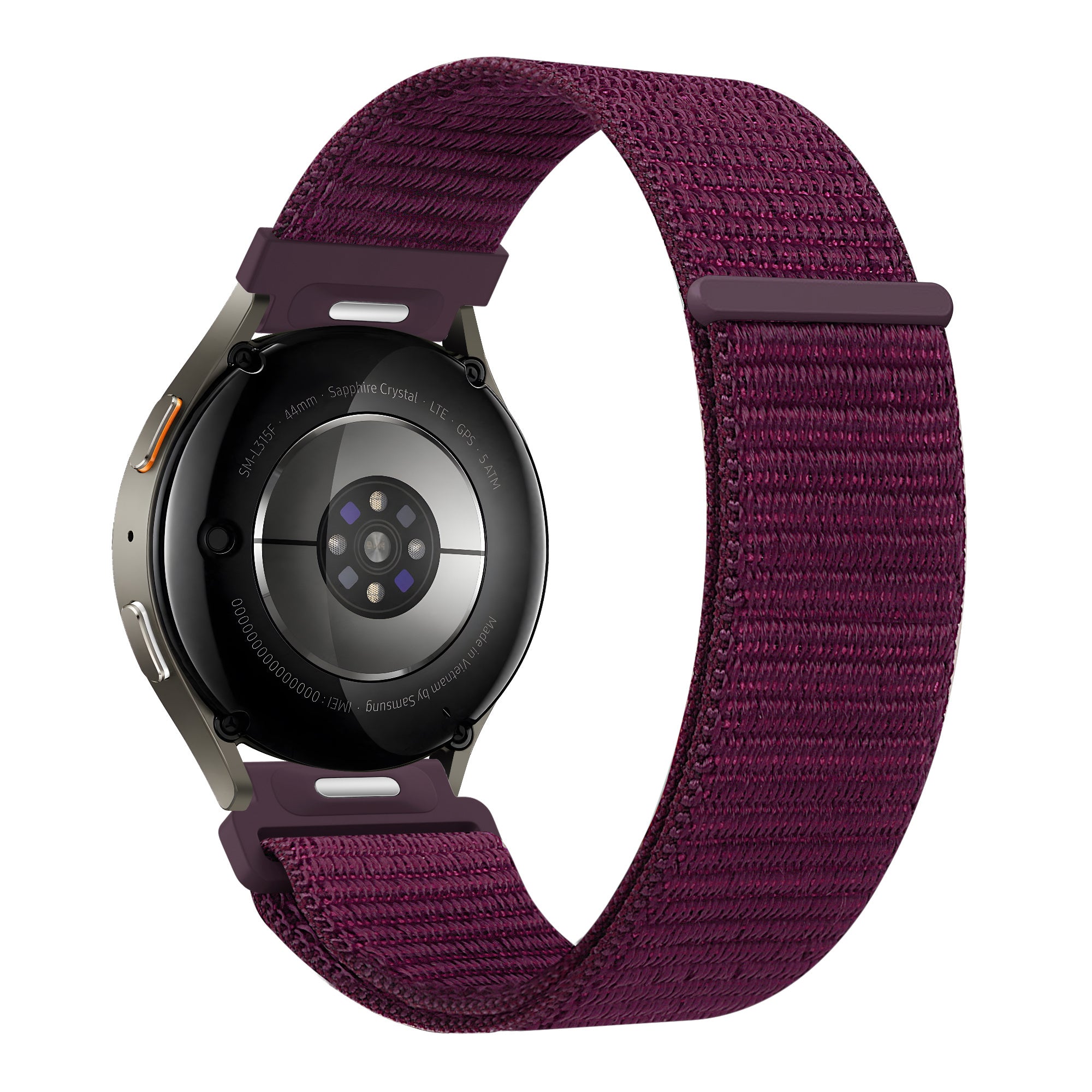 Bandz Huawei Watch GT 5 Pro - 42mm nylon band 'Easy fit' (plum)