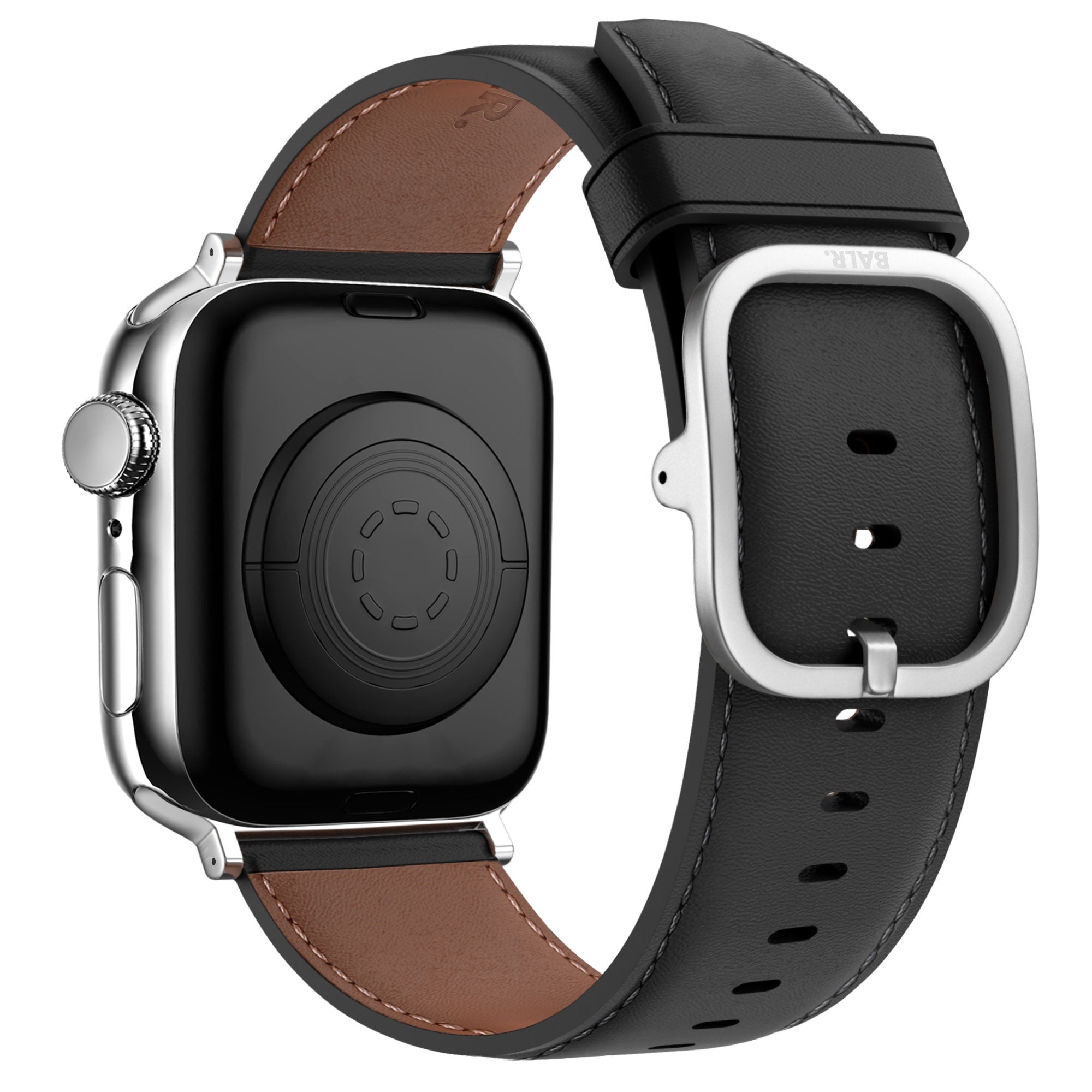 BALR Apple Watch leren band (zwart)