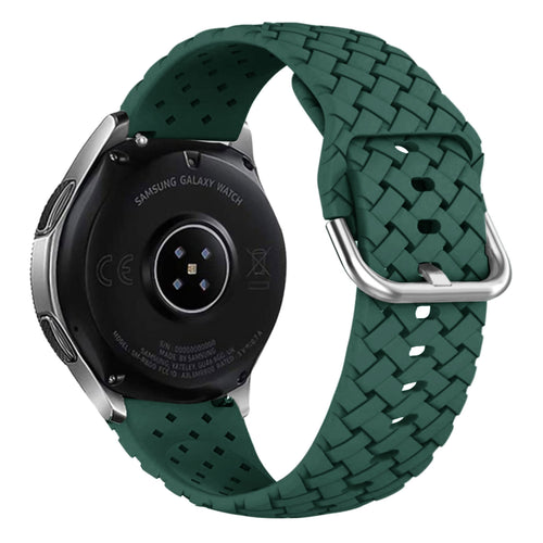 Amazfit Bip U (Pro) gevlochten siliconen bandje (donkergroen)