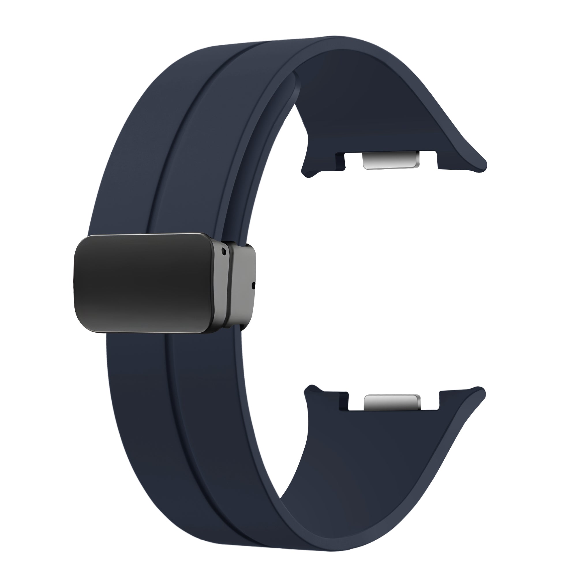  Samsung Galaxy Watch 8 - 40mm D-buckle siliconen bandje (donkerblauw)