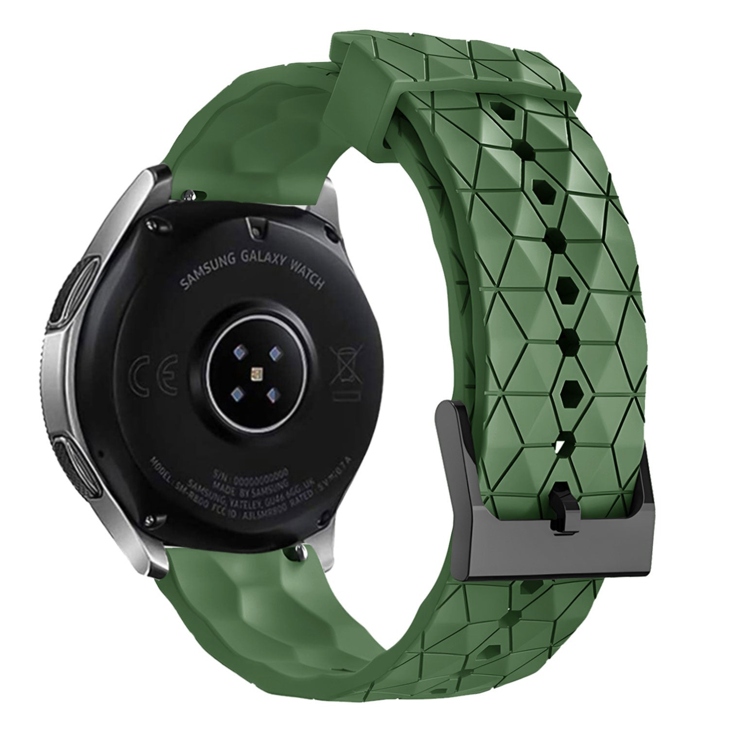 Amazfit Bip U (Pro) silicone hexa band (legergroen)