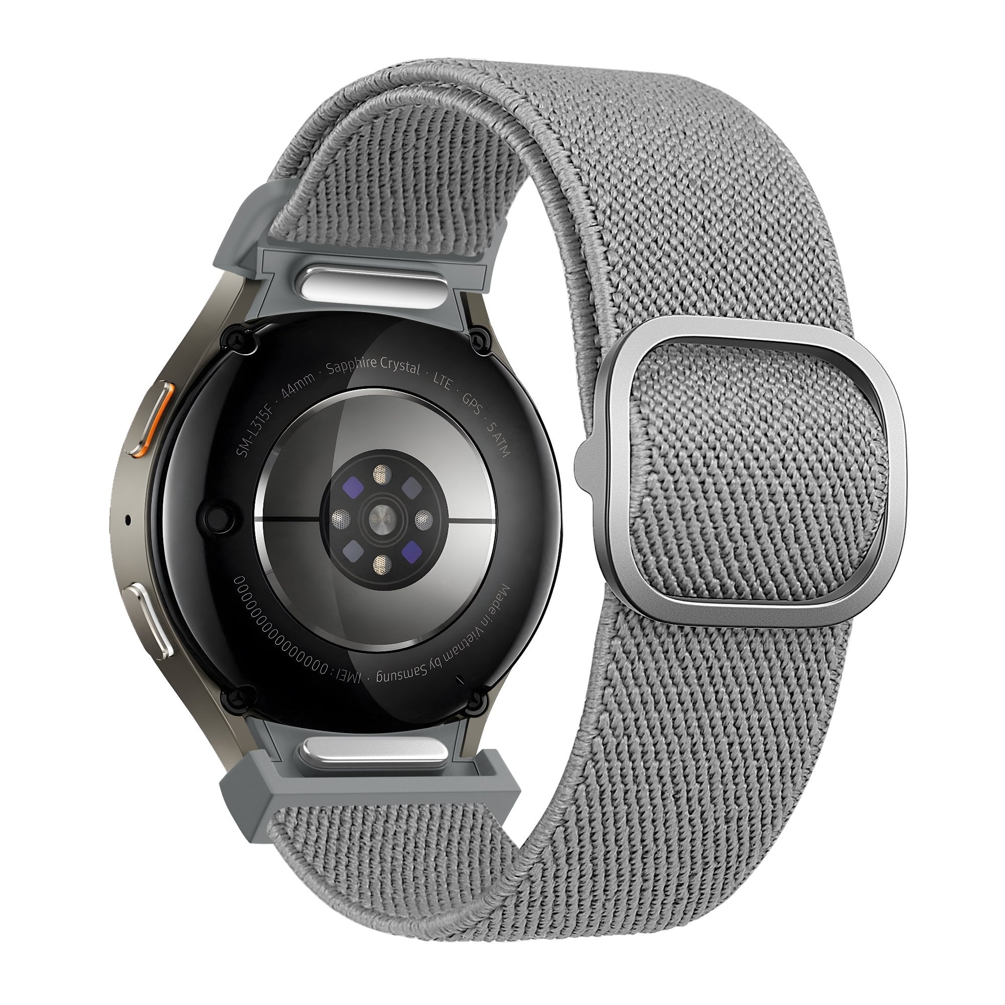 Bandz Samsung Galaxy Watch 5 Pro elastische band 'Easy fit' (grijs)
