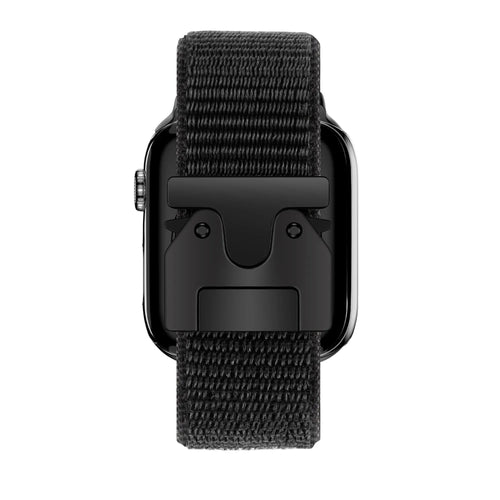 Bandz Apple Watch nylon band 'Classic' met P-buckle (zwart)