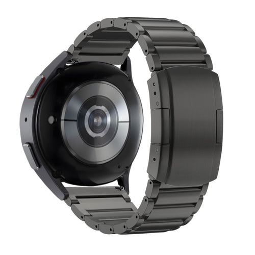 Bandz Huawei Watch 5 - 46mm titanium schakel band (zwart)