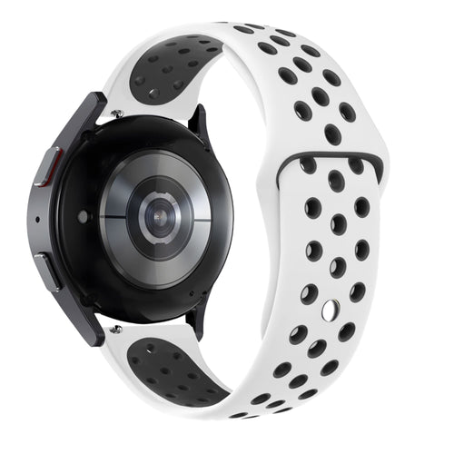 Bandz Gard Pro Health Smartwatch 3 - 41mm sport band 'Deluxe' (wit/zwart)