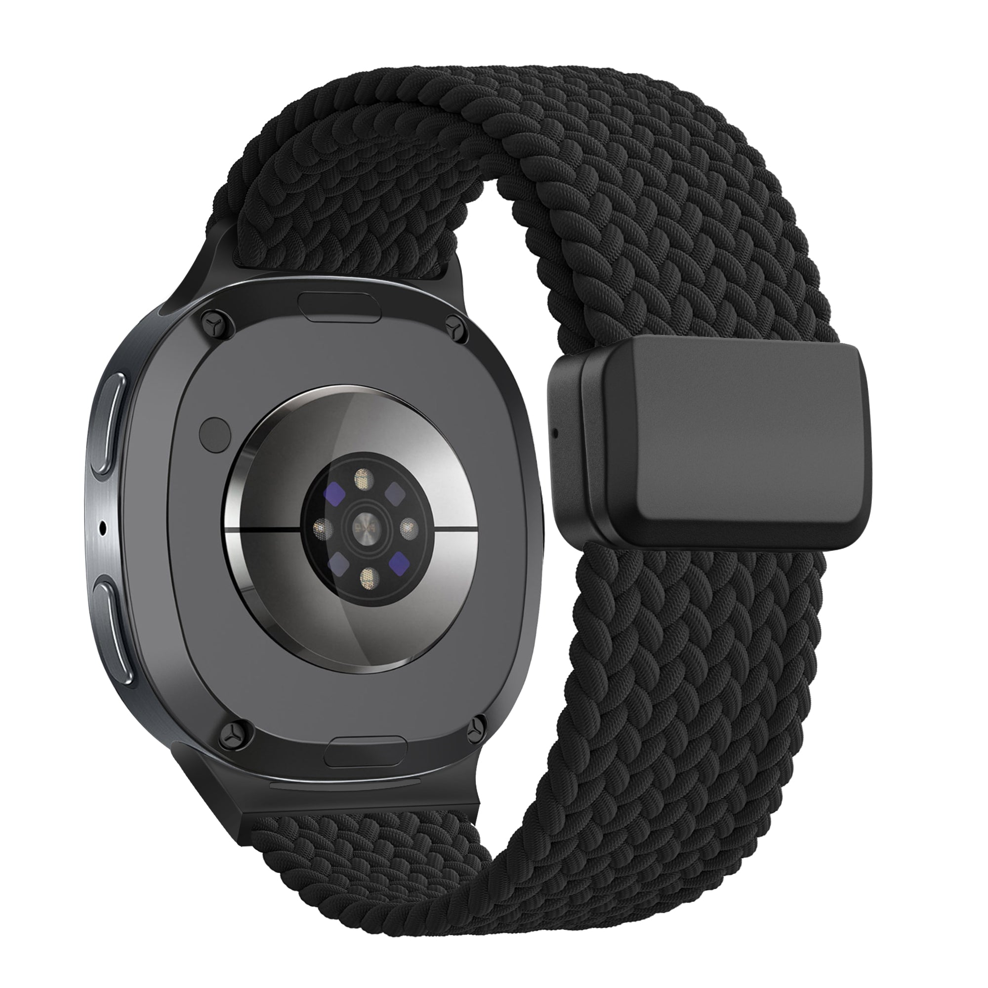 Bandz Samsung Galaxy Watch 8 - 40mm magnetisch geweven bandje (zwart)