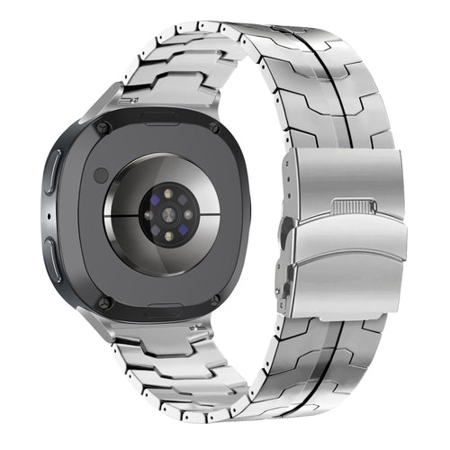 Bandz Samsung Galaxy Watch 8 - 44mm titanium band 'Iron' (zilver)