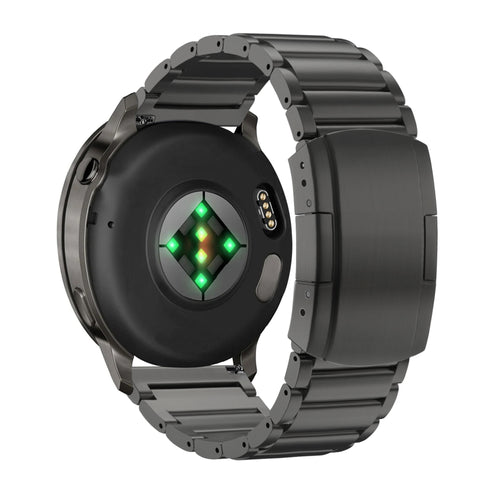 Bandz Garmin Approach S12 titanium schakel band (zwart)