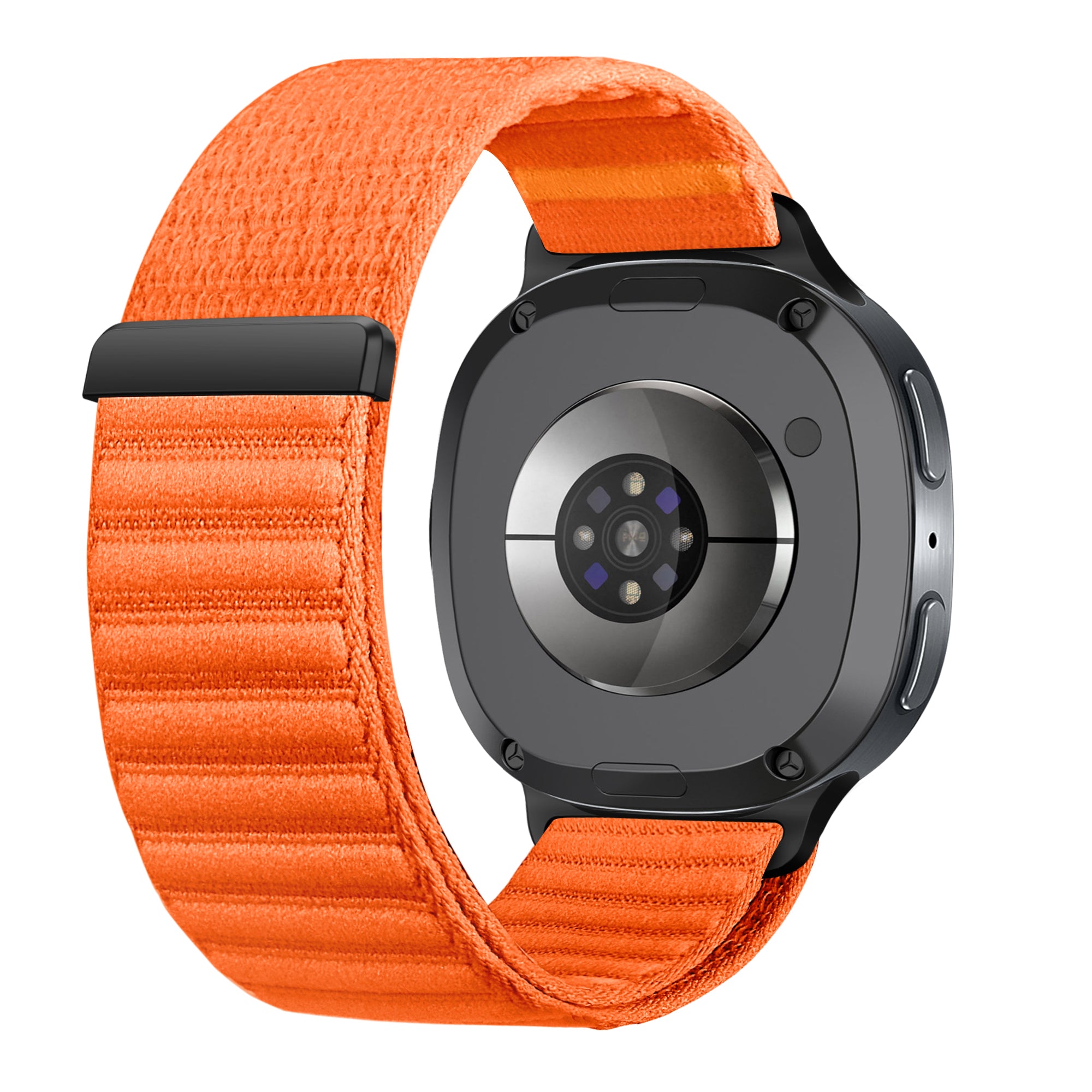 Samsung Galaxy Watch 8 - 44mm Wave Nylon Strap (Orange)