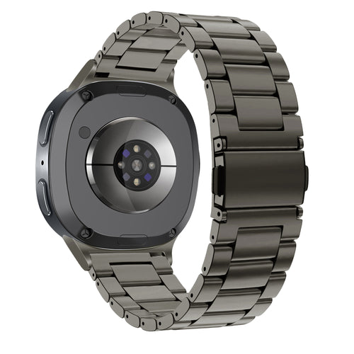 Bandz Samsung Galaxy Watch 8 - 40mm stalen band 'Classic' (grafiet)