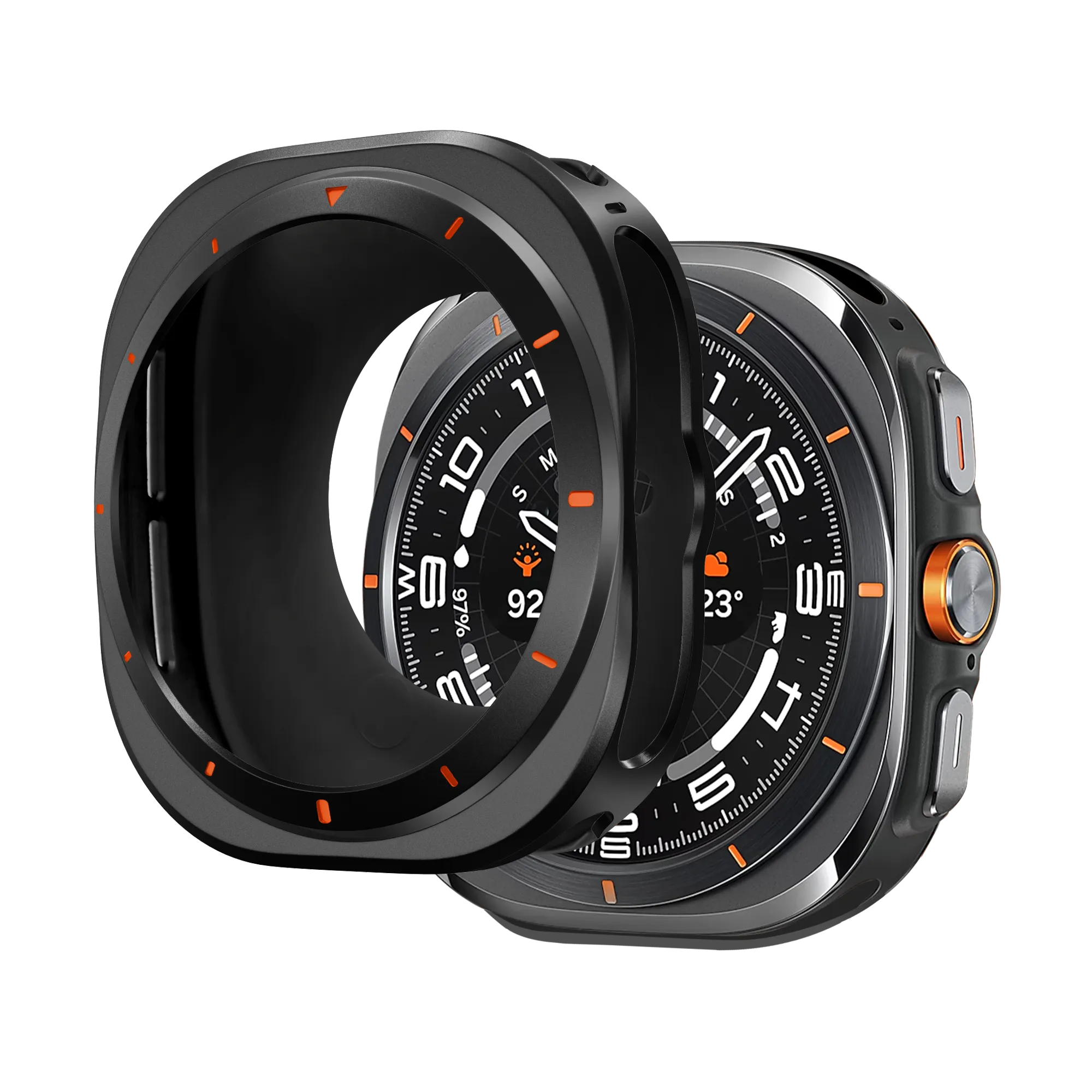 Bandz Samsung Galaxy Watch Ultra Metal Case (Black)