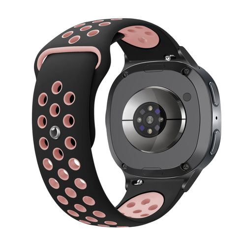  Samsung Galaxy Watch 8 - 40mm sport bandje (zwart/roze)