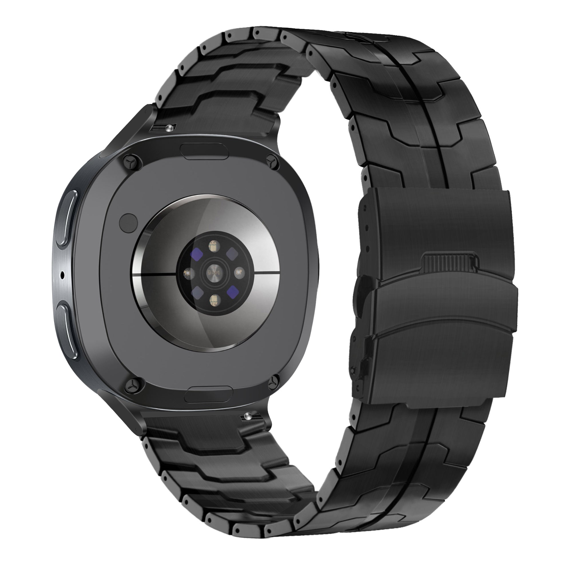 Bandz Samsung Galaxy Watch 8 - 44mm titanium band 'Iron' (zwart)