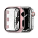 Apple Watch PC hard case met glas (rosé pink)