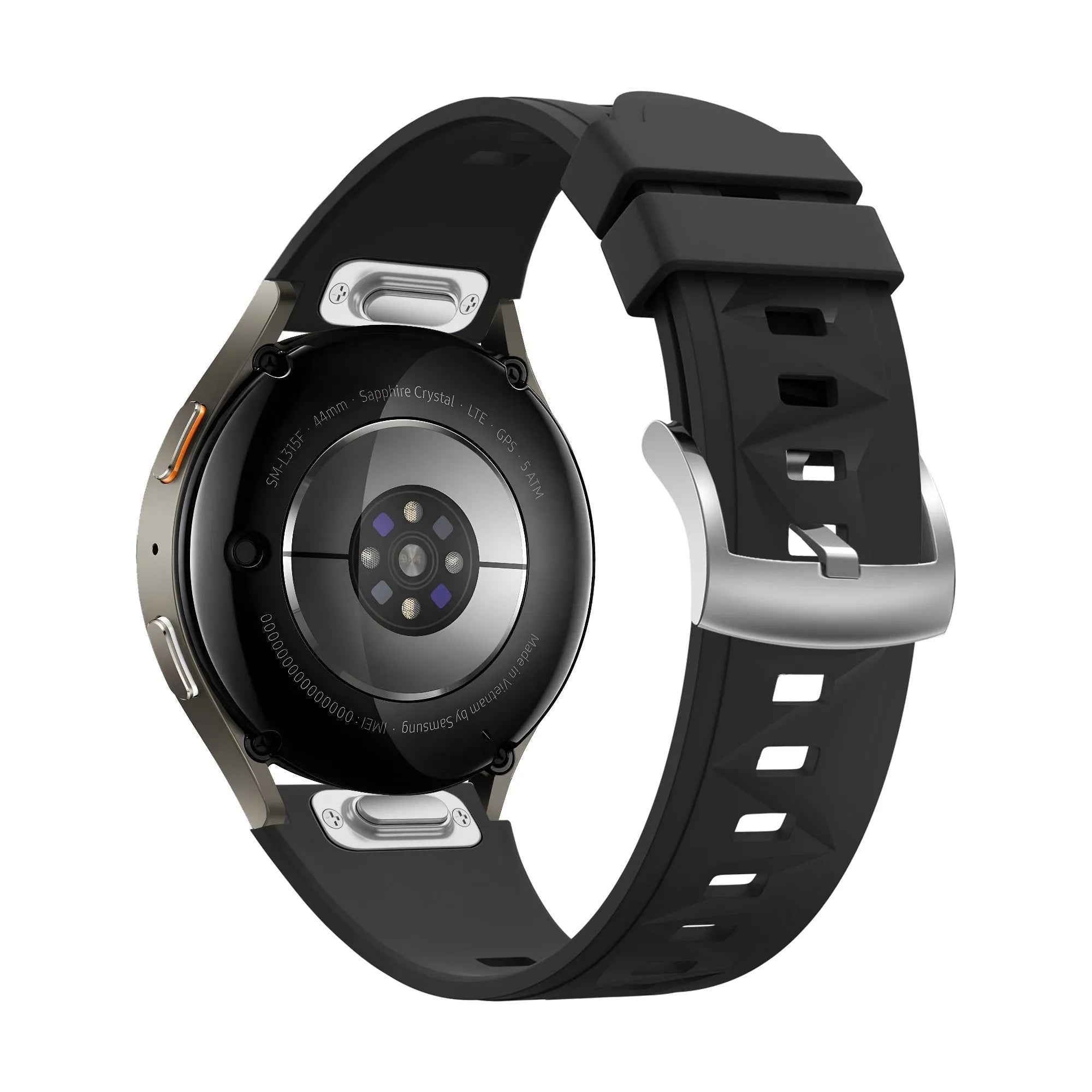 Bandz Fossil Gen 5e - 42mm Silicone Strap 'Easy Fit' (Black)
